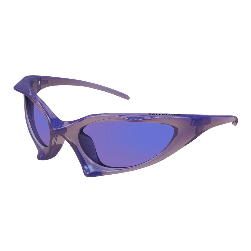 New Balenciaga Sunglasses Bb0352s 002 Purple Unisex Eyewear
